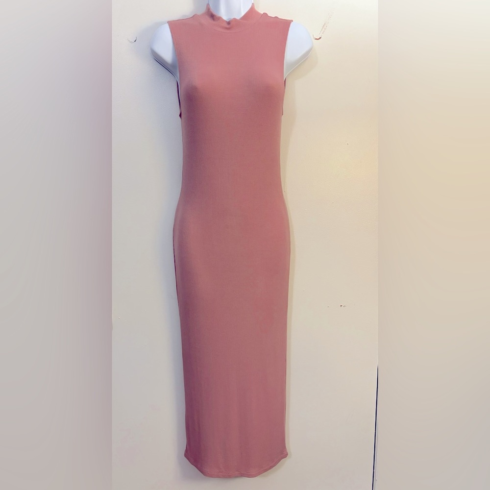 Plush pink tank dress